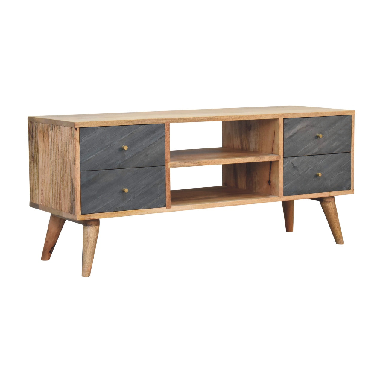 Solid Wood Slade Media Unit