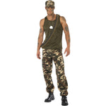 Khaki Camo Deluxe Costume, Male | Medium