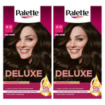 Deluxe Creme Colouration 4-0 Dark Brown Hair Dye, 2 Pack