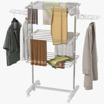 3/4 Tier Clothes Airer Stainless Steel Clothes Drying Rack | Medium | White