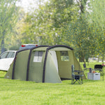 Inflatable 3-4 Man Tunnel Tent, Air Pump | Green