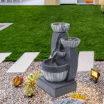 Outdoor Electric Freestanding Garden Fountain Rockery Decor