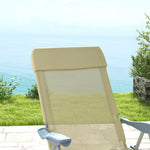 Reclining Garden Chairs Set Of 2 W/ 5-level Backrest