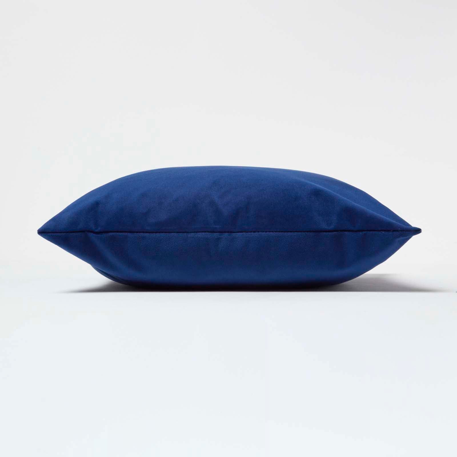 Velvet Cushion With Microfibre Insert | 30cm x 50cm | Navy Blue