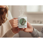 Staying Un-bothered It’s A Vibe Funny Rabbit Quote Ceramic Mug