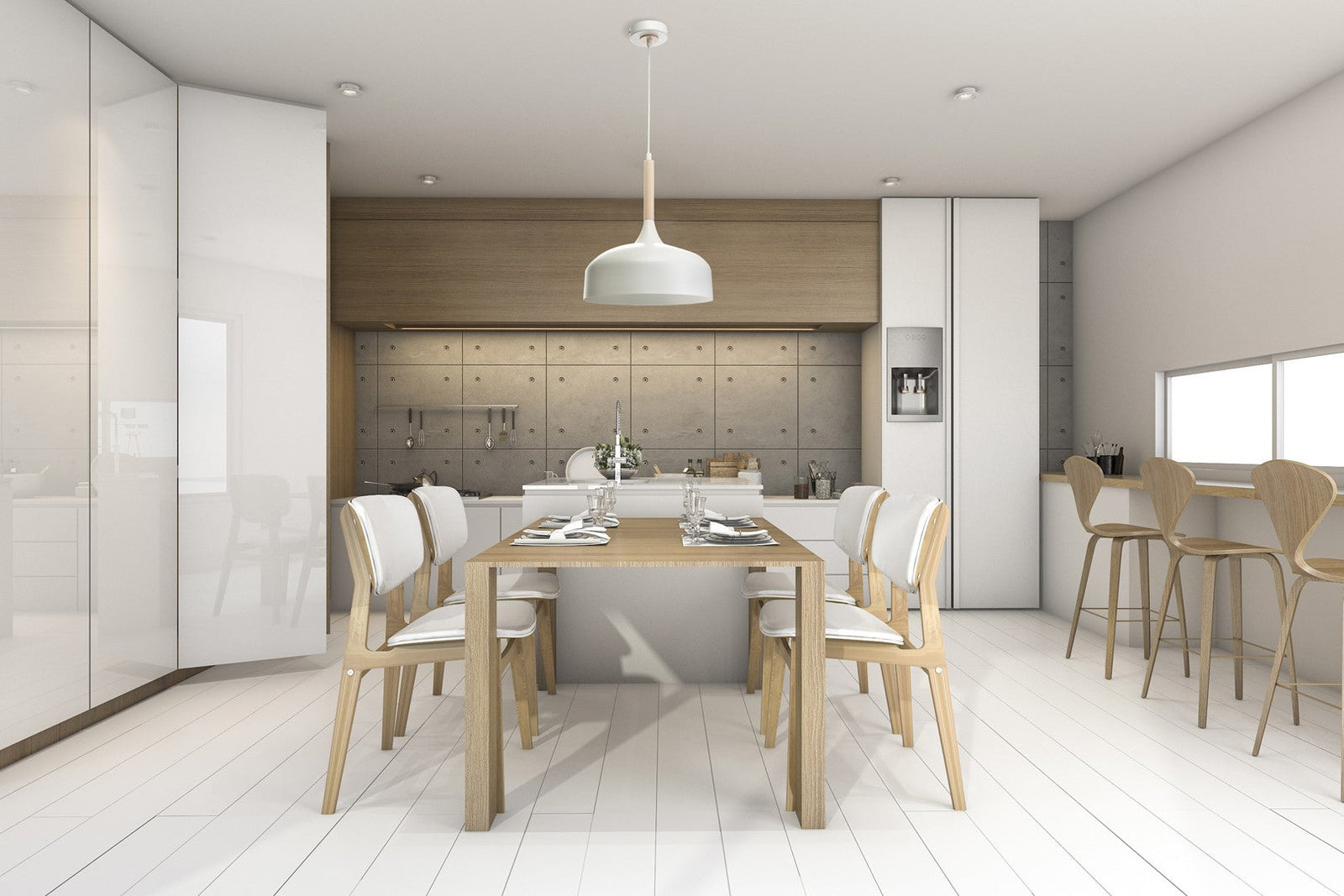 Taylor Hand Made Pendant Lamp With Natural Wood Detail Scandi Style | Black