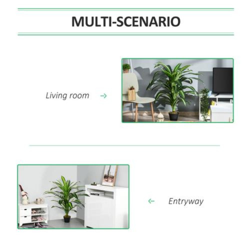 Dyzi Artificial Dracaena Tree 110cm Tall Faux Potted Plant