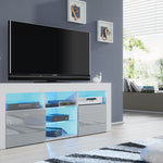 Pulse Tv Unit 145cm With Led Lights | Grey