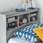 Veera Guest Bed With Drawers And Trundle With Memory Foam Mattresses | Single | Grey