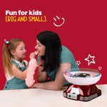 Wicked Gizmos Retro Candy Floss Maker Cotton Candy Machine With Accessories