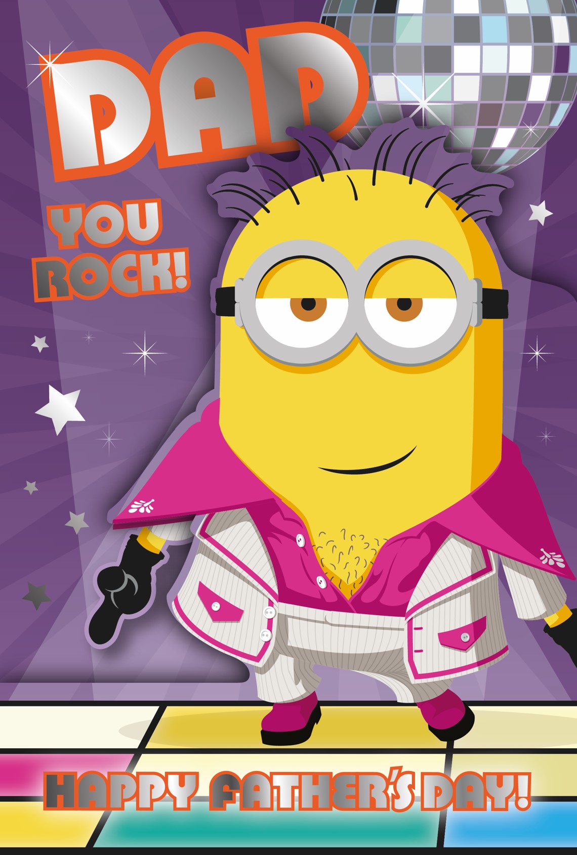 Minions 'you Rock' Father's Day Card Official Product