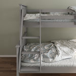 Carra Triple Sleeper Bunk Bed With Spring Mattresses | Small Double | Grey