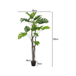 120cm/155cm/170cm Artificial Monstera Deliciosa Tree In Pot For Decoration | Large