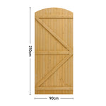 90cm W X 150/180/210cm H Semi Braced Arch Top Strong Wooden Garden Gate | 210cm