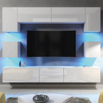 Panorama Wall Tv Unit | White