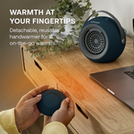 Desk Friend Fan Heater, 390w | Blue