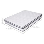 Hybrid Mattress, Medium Firm – Pocket Springs, Breathable Foam, Fire-resistant, Edge Support | Single