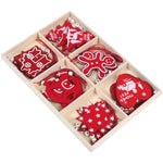 Christmas Tree Wooden Hanging Ornament Set