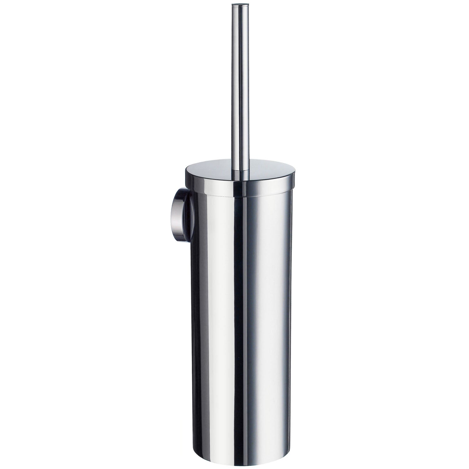 Wall Mounted Toilet Brush And Container With Plastic Insert | Polished Chrome