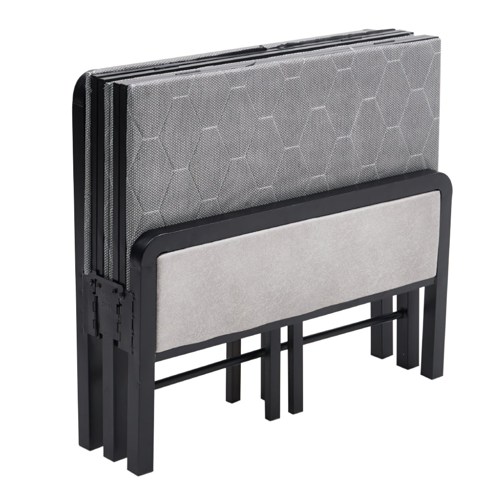 90*190cm Portable Folding Guest Bed With Mattress