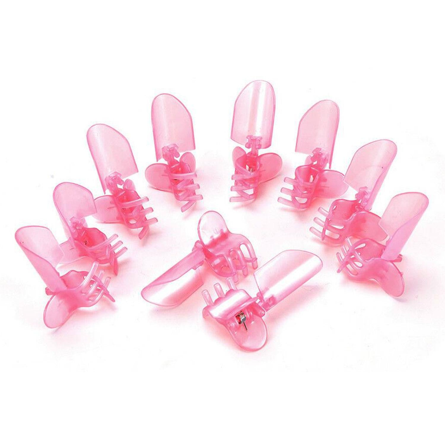 Envie Nail Polish Protection Clipper Guard Pink Plastic Tips 10 Pack Manicure