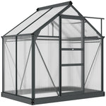Polycarbonate Walk-in Greenhouse 6x4ft