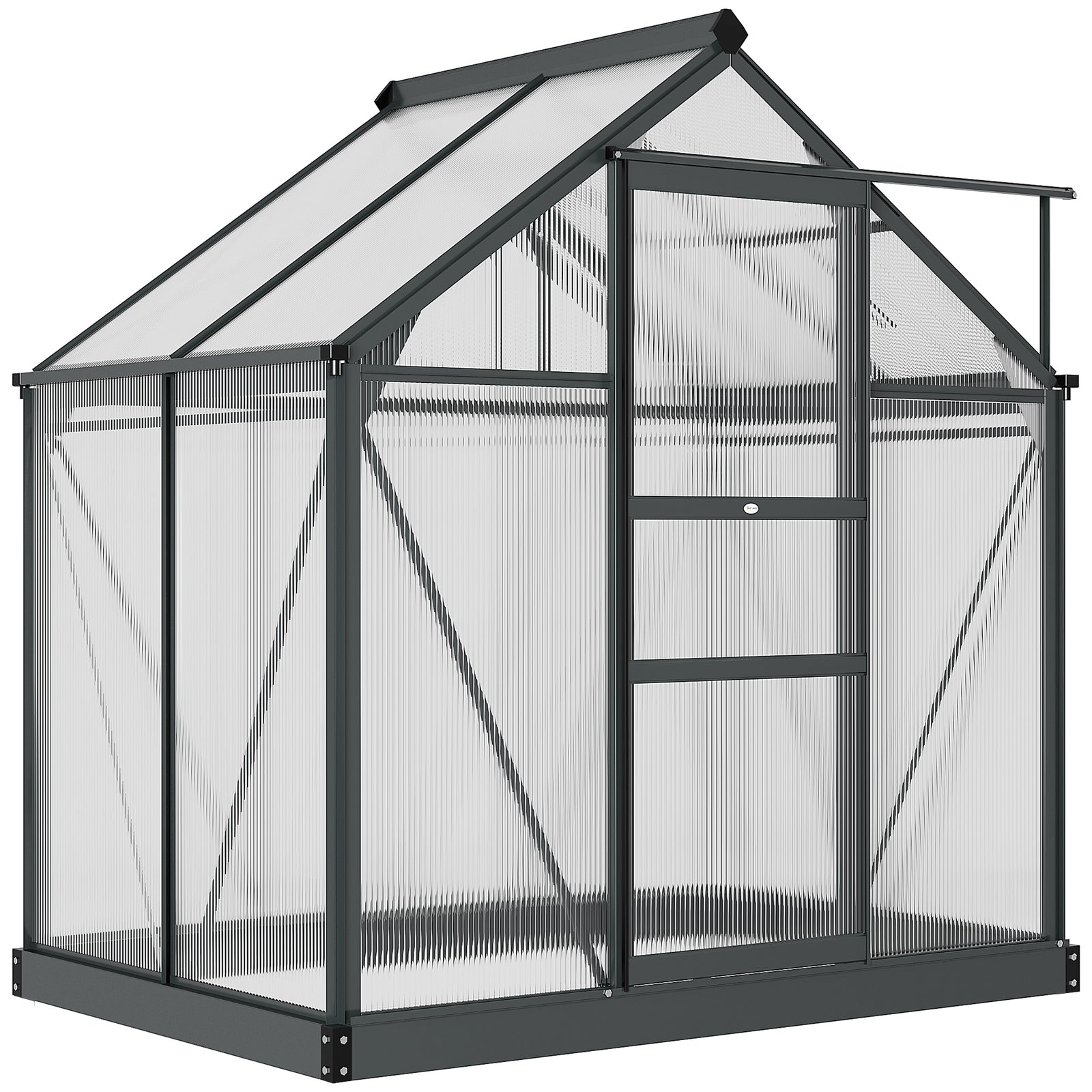 Polycarbonate Walk-in Greenhouse 6x4ft
