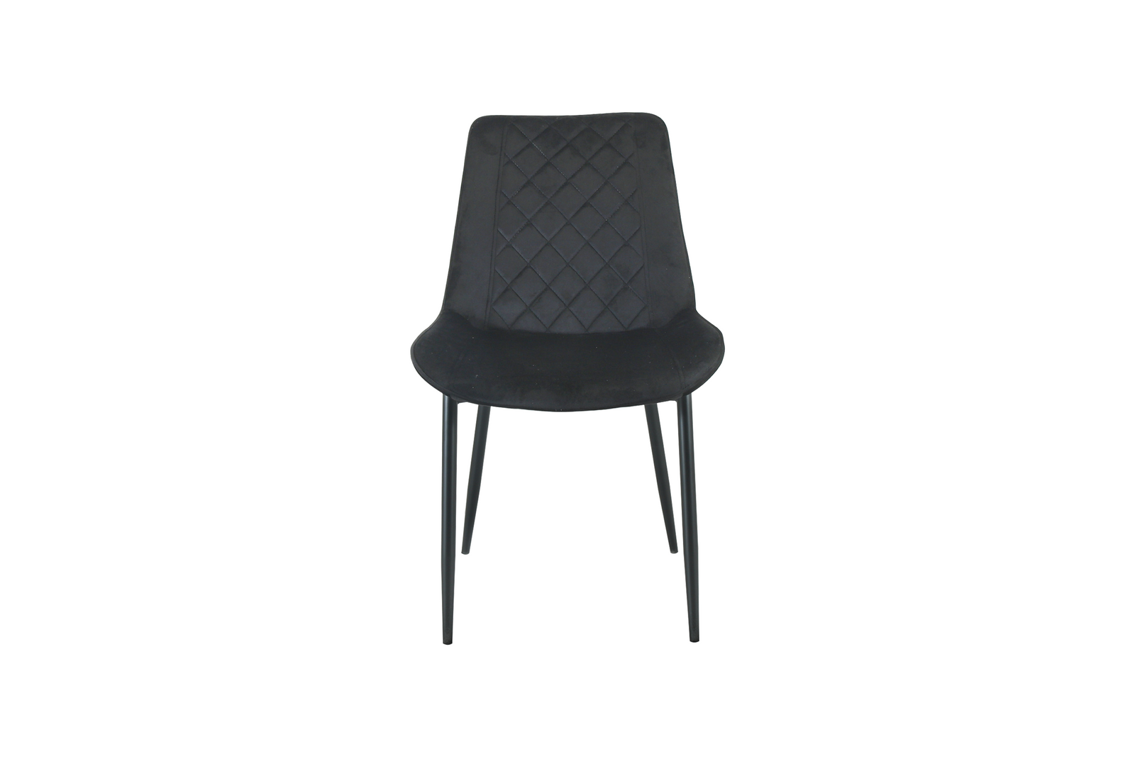 Amelia Velvet Comfort Dining Chairs | One Size | Black