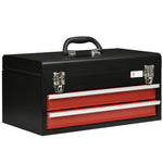 Lockable 2 Drawer Tool Chest With Ball Bearing Slide Drawers | Black