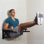 Wall Mounted Dip Station Knee Leg Raise Pull Up Rack