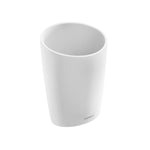 Toothbrush Holder, Matt White, Unique Design Soft Finish, Saku Collection
