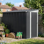 Breeins 4x8 Ft Pent Roof Garden Tool Shed Outdoor Patio Storage House