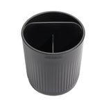 Recycled Toothbrush Holder - Three compartments - Easy to clear removable parts - Made in the UK | Graphite Black