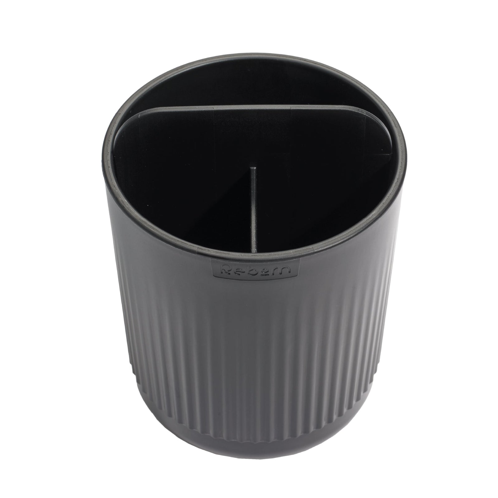 Recycled Toothbrush Holder - Three compartments - Easy to clear removable parts - Made in the UK | Graphite Black