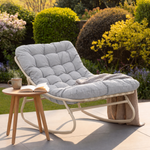 Softrock Outdoor Rocking Chair | One Size | Light Grey