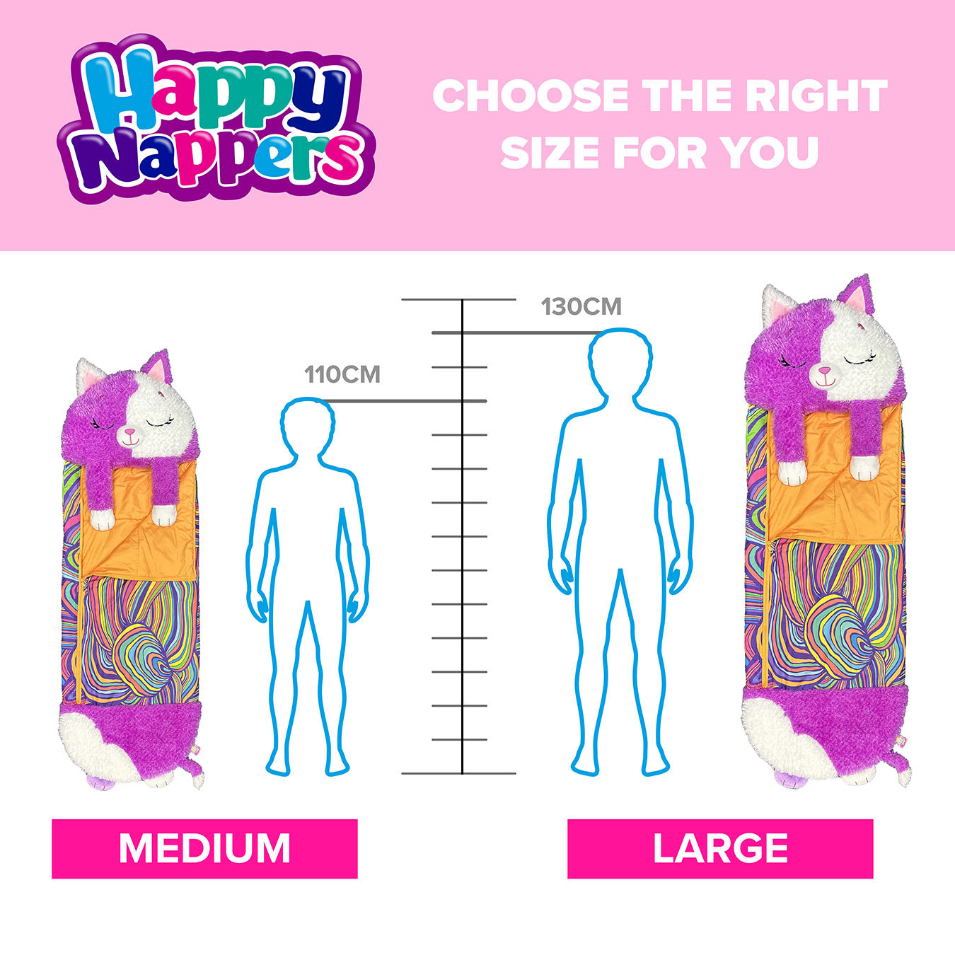 Cat | Large | White & Purple