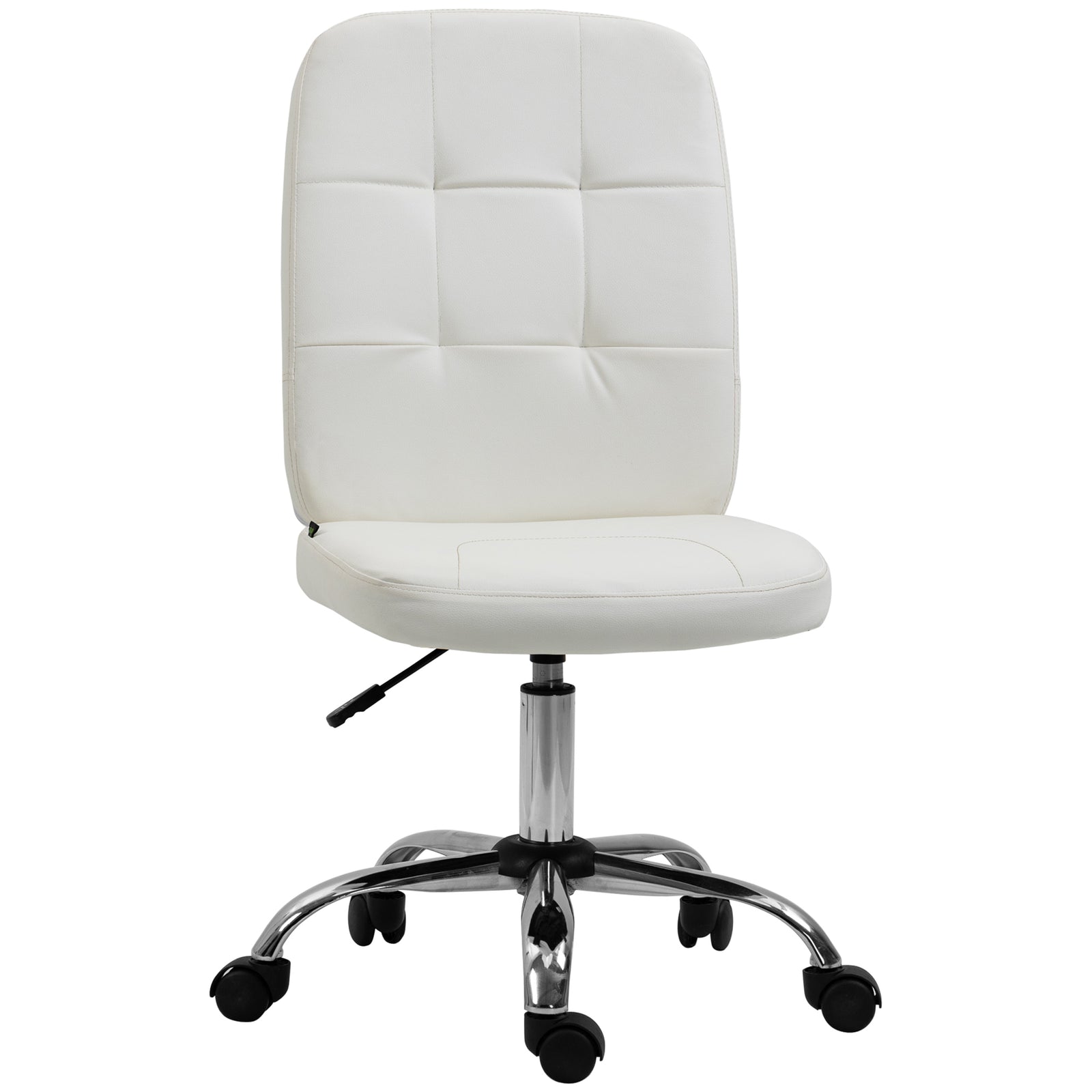 Curved Back Office Chair Adjustable | White