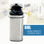 68l Sensor Dustbin Stainless Steel Automatic Kitchen