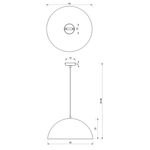 Beta Hand Made Designer Pendant Lamp 45cm 1xe27 | Black