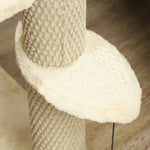 PawHut Pet Stairs With 4-step Stair, Scratching Posts, Platforms, Toy Ball