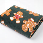 Deyongs Cozy Comforts Gingerbread Fleece Throw – Festive Printed Blanket