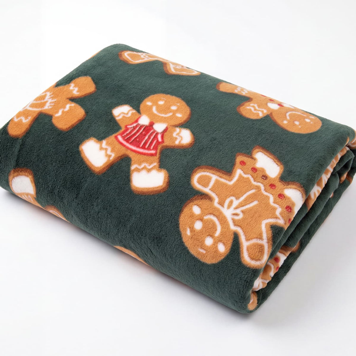 Deyongs Cozy Comforts Gingerbread Fleece Throw – Festive Printed Blanket