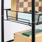 5 Tier Utility Rolling Cart With Removable Mesh Baskets