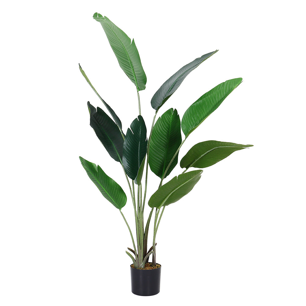 160cm/180cm Tall Artificial Banana Leaf Tree Faux Large Plants In Pot | Small