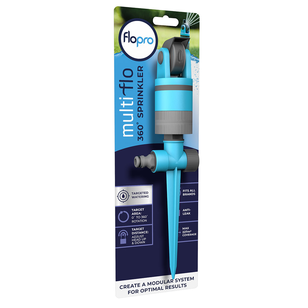 Multiflo Sprinkler 360 Rotating Adjustable For Garden | Blue