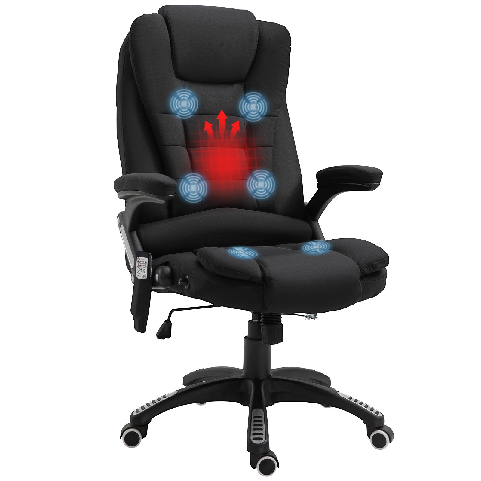 Reclining Chair W/ Heating Massage | Black