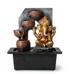 Spector Tabletop Water Fountain Indoor Garden Fountains Led Resin Bronze