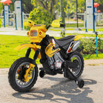 6v Kids Electric Motorbike Motorcycle Ride On For 3-6 Years | Yellow