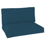 2 Seat Pallet Cushions 20cm Thick Outdoor Seat Pads | Navy Blue