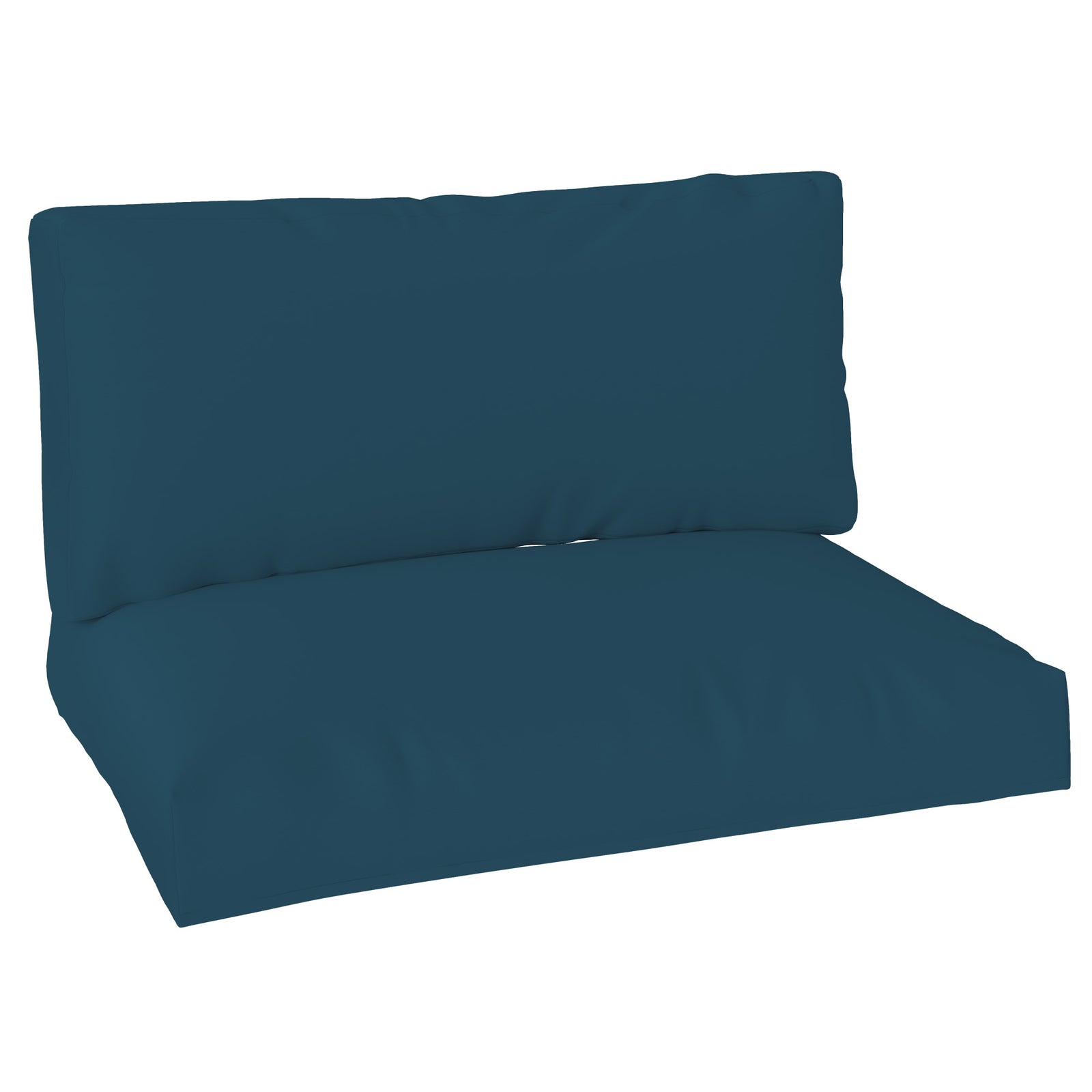 2 Seat Pallet Cushions 20cm Thick Outdoor Seat Pads | Navy Blue